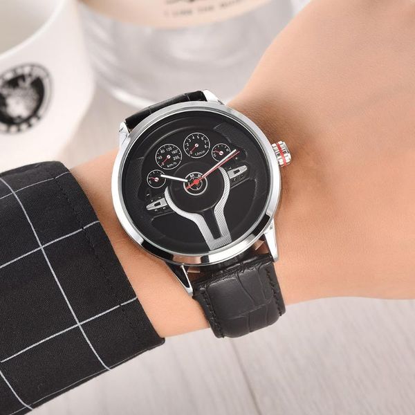 wristwatches creative natrual style classic precision fashion men's quartz watch 3d racing tire stainless strap clock casual sports, Slivery;brown
wristwatches creative natrual style classic precision fashion men's quartz watch 3d racing tire stainless strap clock casual sports, Slivery;brown
