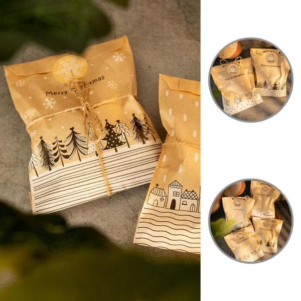 gift wrap multi-functional thick christmas kraft paper food bag with sticker for festival
gift wrap multi-functional thick christmas kraft paper food bag with sticker for festival