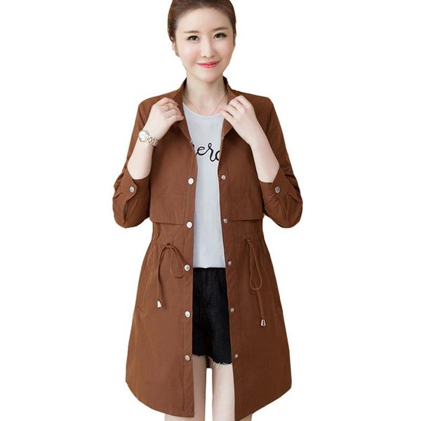 women's trench coats 2021 fashion single-breasted mid-long coat women khaki slim windbreaker female loose large size casual outerwear r, Tan;black
women's trench coats 2021 fashion single-breasted mid-long coat women khaki slim windbreaker female loose large size casual outerwear r, Tan;black