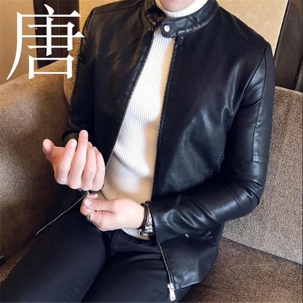 advanced 2021 new original leisure korean style pu leather garment fashion black locomotive men's jacket 6o3c
advanced 2021 new original leisure korean style pu leather garment fashion black locomotive men's jacket 6o3c