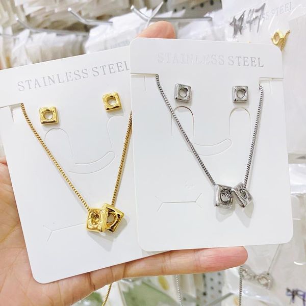 earrings & necklace micro inlaid zircon four-pointed star stainless steelr female fashion all-match clavicle chain, Silver
earrings & necklace micro inlaid zircon four-pointed star stainless steelr female fashion all-match clavicle chain, Silver