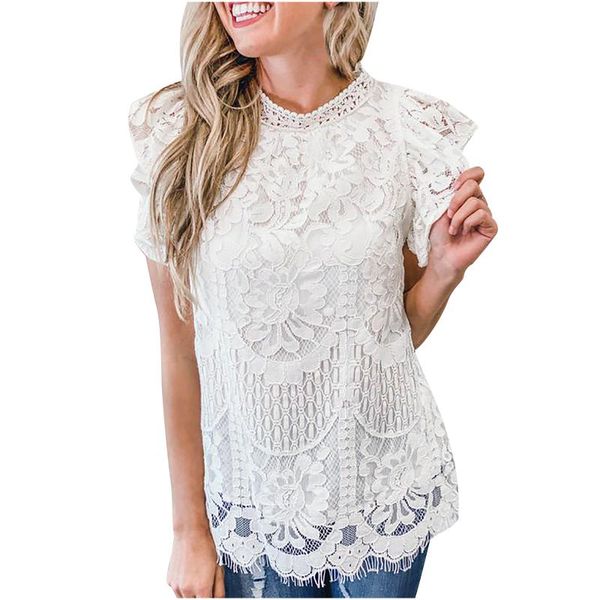 women's blouses & shirts white summer o neck type solid color loose short-sleeved lace female chemise femme blusas
women's blouses & shirts white summer o neck type solid color loose short-sleeved lace female chemise femme blusas