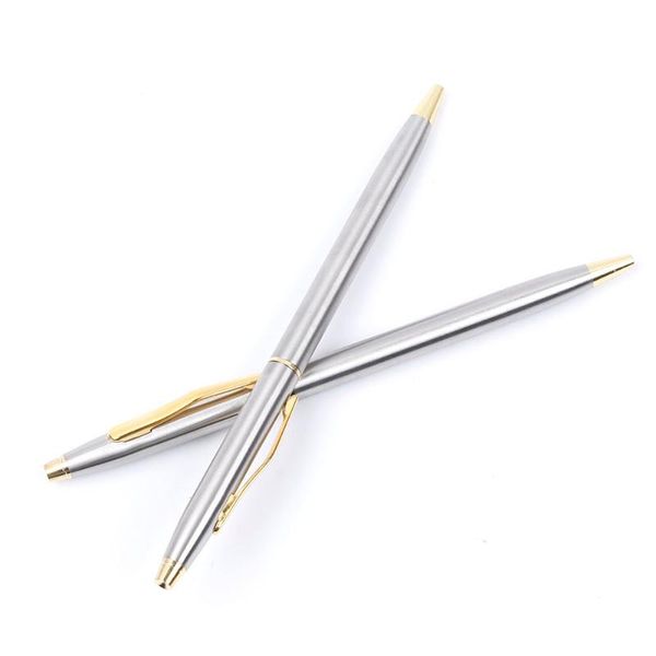 ballpoint pens 1pcs stainless steel rod rotating metal pen stationery ballpen 0.7mm blue black ink office & school supplies, Blue;orange
ballpoint pens 1pcs stainless steel rod rotating metal pen stationery ballpen 0.7mm blue black ink office & school supplies, Blue;orange