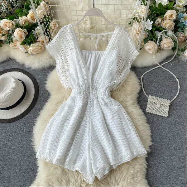 summer women beach lace jumpsuits streetwear sleeveless solid rompers casual overalls bohemian wide leg pants playsuits, Black;white
summer women beach lace jumpsuits streetwear sleeveless solid rompers casual overalls bohemian wide leg pants playsuits, Black;white