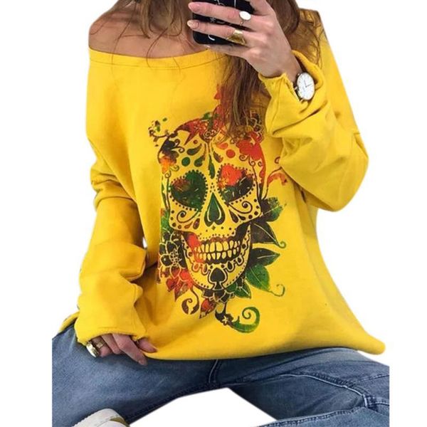 women's hoodies & sweatshirts scard skull printed sweatshirt women fall plus size long sleeve casual outfits crewneck fashion pullovers, Black
women's hoodies & sweatshirts scard skull printed sweatshirt women fall plus size long sleeve casual outfits crewneck fashion pullovers, Black