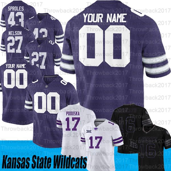 custom kansas state wildcats #0 briley moore #13 chabastin taylor #22 deuce vaughn #87 nick lenners jerseys, Black
custom kansas state wildcats #0 briley moore #13 chabastin taylor #22 deuce vaughn #87 nick lenners jerseys, Black