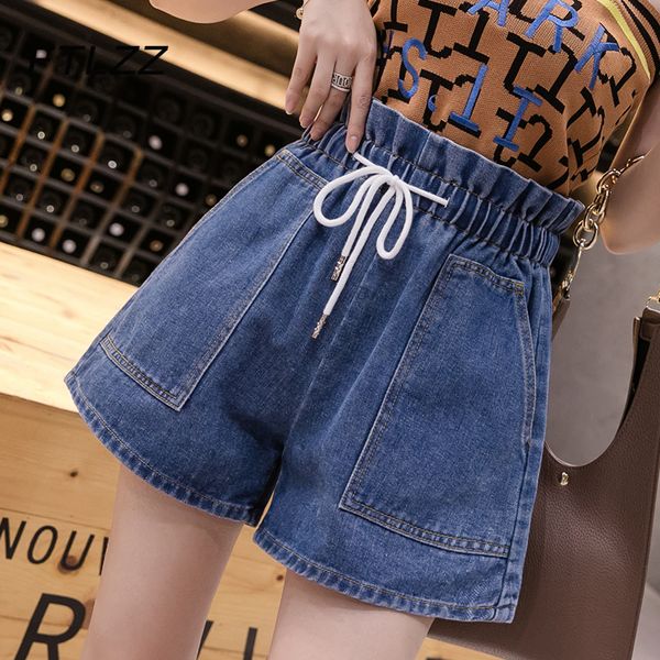 women plus size denim new 2021 summer elastic high waist fashion korean baggy jeans shorts kn6m, Blue
women plus size denim new 2021 summer elastic high waist fashion korean baggy jeans shorts kn6m, Blue