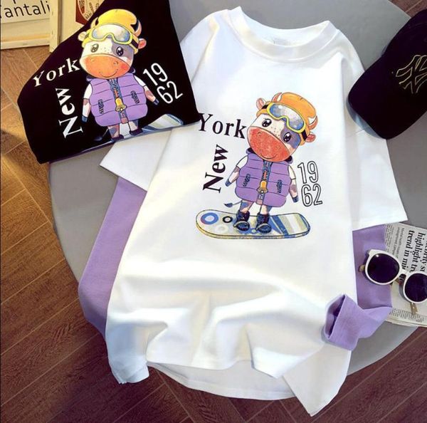 women's t-shirt autumn tshirt casual cartoon print tee aesthetic loose t-shirts women long sleeve oversize streetwear gothic harajuku, White
women's t-shirt autumn tshirt casual cartoon print tee aesthetic loose t-shirts women long sleeve oversize streetwear gothic harajuku, White
