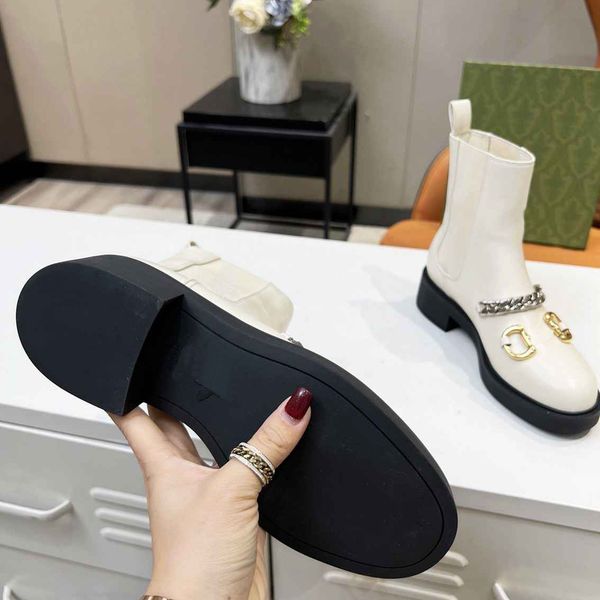luxury designer boots women winter metal button chain shoes leather low heel high heels boot a32, Black
luxury designer boots women winter metal button chain shoes leather low heel high heels boot a32, Black