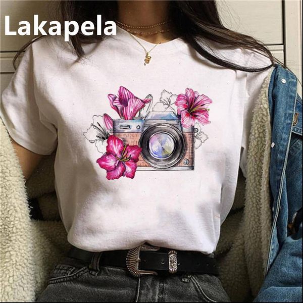 2021 summer t shirt women cartoon camera graphic t shirts short sleeve ropa mujer tees korean tshirt drop shipping, White
2021 summer t shirt women cartoon camera graphic t shirts short sleeve ropa mujer tees korean tshirt drop shipping, White