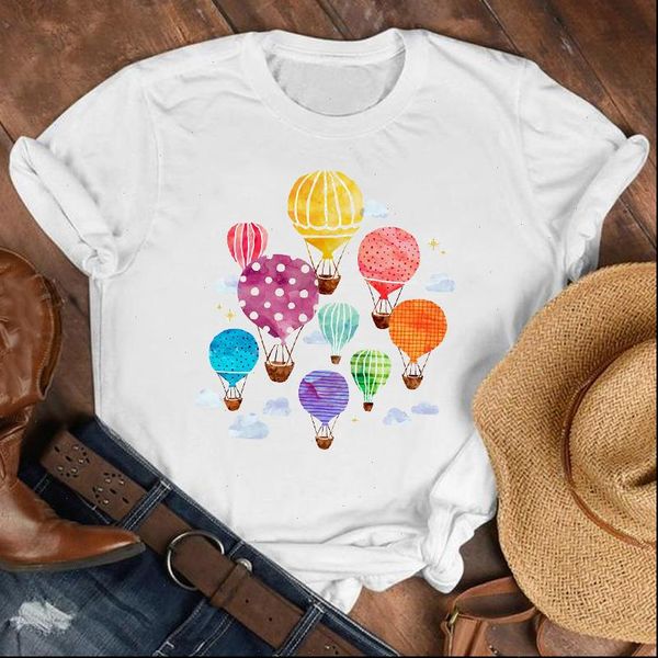 women lady balloon travel cartoon 90s printing summer fall shirt clothes tshirt tee womens female print t graphic t shirt, White
women lady balloon travel cartoon 90s printing summer fall shirt clothes tshirt tee womens female print t graphic t shirt, White