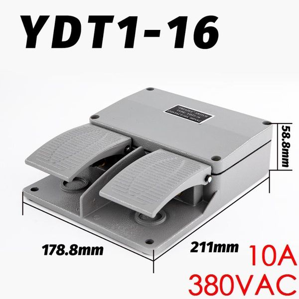 smart home control 10a 380vac ydt1-16 dual foot switch momentary pedal silver contact aluminum shell double feet tread
smart home control 10a 380vac ydt1-16 dual foot switch momentary pedal silver contact aluminum shell double feet tread