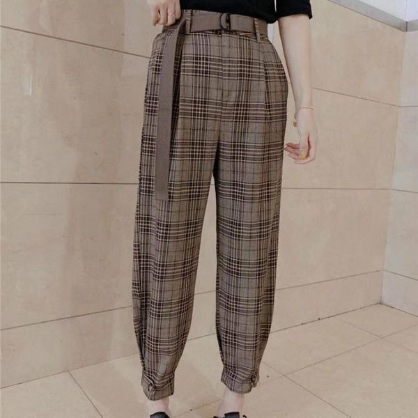 women's pants & capris retro khaki plaid high waist loose harlan capri hip harem vintage trousers womens fashion, Black;white
women's pants & capris retro khaki plaid high waist loose harlan capri hip harem vintage trousers womens fashion, Black;white