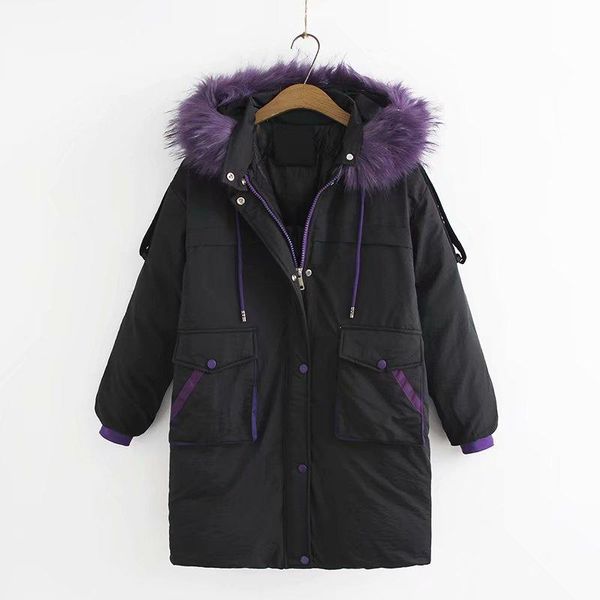 plus size winter women's parkas coats long thick korean version jackets casual outwear oversized winter jacket women, Black
plus size winter women's parkas coats long thick korean version jackets casual outwear oversized winter jacket women, Black