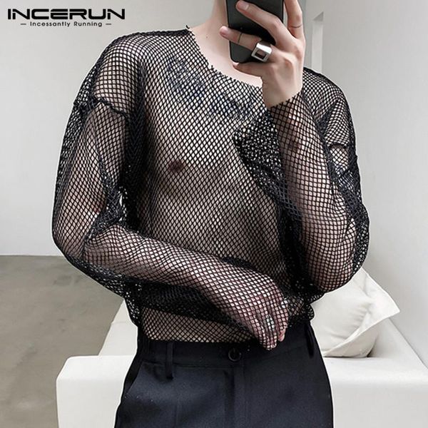 men's t-shirts fashion men mesh t shirt see through long sleeve o neck camisetas solid casual nightclub party t-shirt s-5xl inceru, White;black
men's t-shirts fashion men mesh t shirt see through long sleeve o neck camisetas solid casual nightclub party t-shirt s-5xl inceru, White;black