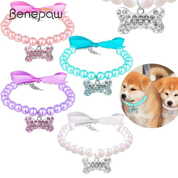 benepaw fashion small dog pearl necklace with bone rhinestone pet collar adjustable neck strap for puppy cat party wedding
benepaw fashion small dog pearl necklace with bone rhinestone pet collar adjustable neck strap for puppy cat party wedding