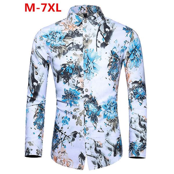 2021 autumn new man vintage national wind pattern print long sleeve shirt oversized men casual slim fit shirts 5xl 6xl 7xl qid6, White;black
2021 autumn new man vintage national wind pattern print long sleeve shirt oversized men casual slim fit shirts 5xl 6xl 7xl qid6, White;black