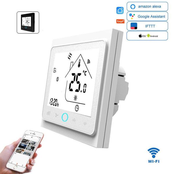smart home control wifi thermostat temperature controller for water/electric floor heating water/gas boiler remote/voice alexa tuya
smart home control wifi thermostat temperature controller for water/electric floor heating water/gas boiler remote/voice alexa tuya