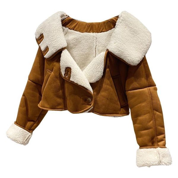 women's jackets 2021 winter women fashion long sleeve turn down collar single breasted wide waist leather jacket short coat rc643, Black;brown
women's jackets 2021 winter women fashion long sleeve turn down collar single breasted wide waist leather jacket short coat rc643, Black;brown