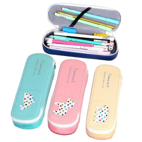 pencil cases korea fashion creative pu case colorful cartoon pattern stationery box cute animal series storage supplies for kids gift
pencil cases korea fashion creative pu case colorful cartoon pattern stationery box cute animal series storage supplies for kids gift