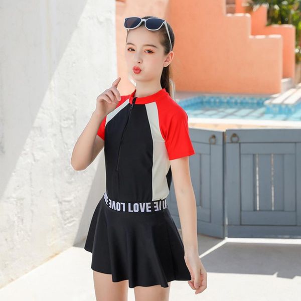 yuwannian girls one-piece boyshort swimsuit boyleg sports modest swimwear with slimming swimdress two-piece suit front zipper
yuwannian girls one-piece boyshort swimsuit boyleg sports modest swimwear with slimming swimdress two-piece suit front zipper