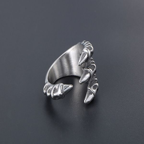 2021 trend retro titanium steel ring personality men domineering opening sharp dragon claw rings jewelry, Silver
2021 trend retro titanium steel ring personality men domineering opening sharp dragon claw rings jewelry, Silver