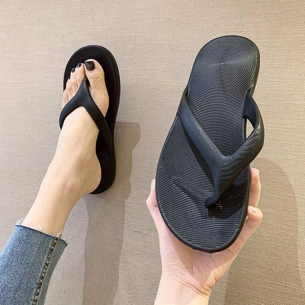 slippers casual women's flip flops comfortable beach summer korean style non-slip couple breathable woman shoes, Black
slippers casual women's flip flops comfortable beach summer korean style non-slip couple breathable woman shoes, Black