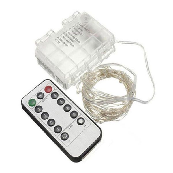 10 meters copper wire two wires 8 function remote control 3 battery box copper wire string led battery light string
10 meters copper wire two wires 8 function remote control 3 battery box copper wire string led battery light string