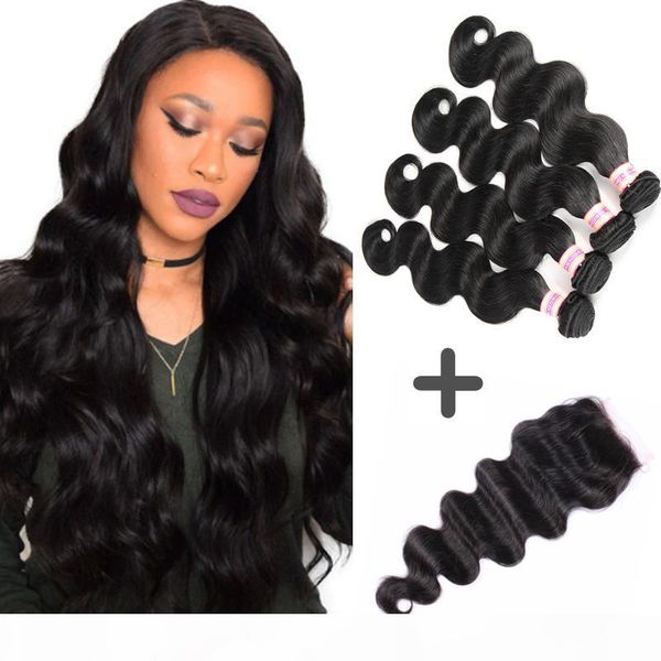 brazilian virgin body wave hair weaves unprocessed bundles and closure human hair bundle lace closure 3 or 4 bundles with closure, Black;brown
brazilian virgin body wave hair weaves unprocessed bundles and closure human hair bundle lace closure 3 or 4 bundles with closure, Black;brown