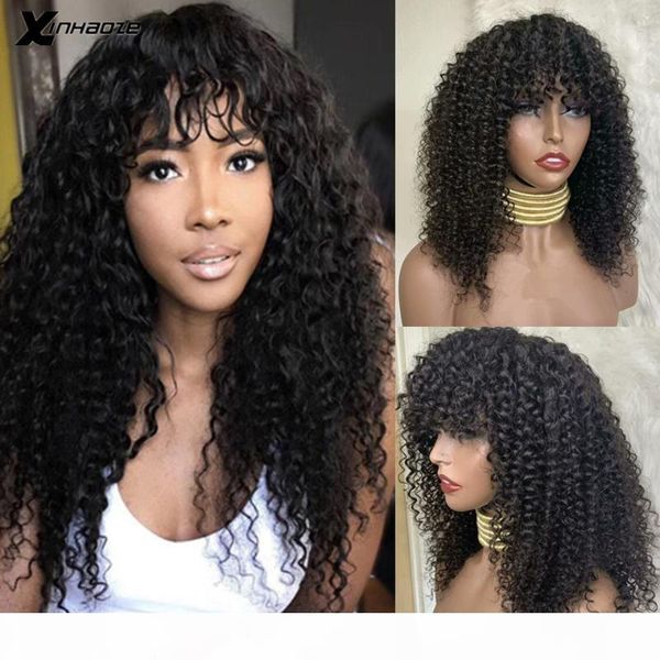 kinky curly wig with bangs for women curly human hair wig 13x4 lace front brazilian remy hair long lace pre-plucked 150%, Black;brown
kinky curly wig with bangs for women curly human hair wig 13x4 lace front brazilian remy hair long lace pre-plucked 150%, Black;brown