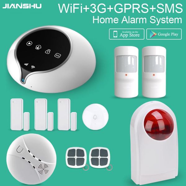 alarm systems 3g wifi gprs system wireless 433mhz home burglar security sms outdoor siren