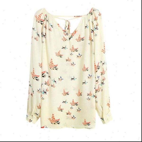 fashion women chiffon blouse short long sleeve dove print casual loose shirt drop shipping, White
fashion women chiffon blouse short long sleeve dove print casual loose shirt drop shipping, White