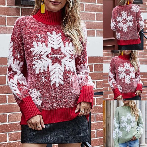 women's sweaters women elegant o-neck knitted sweater autumn vintage snowflake print warm loose pullover long sleeve jumpers christmas, White;black
women's sweaters women elegant o-neck knitted sweater autumn vintage snowflake print warm loose pullover long sleeve jumpers christmas, White;black