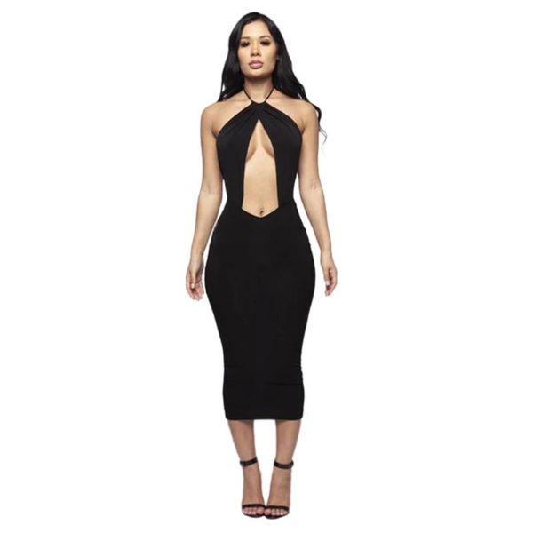 casual dresses kgfigu 2021 arrival halter backless comfortable fabric black solid color sleeveless women elegant dress, Black;gray
casual dresses kgfigu 2021 arrival halter backless comfortable fabric black solid color sleeveless women elegant dress, Black;gray