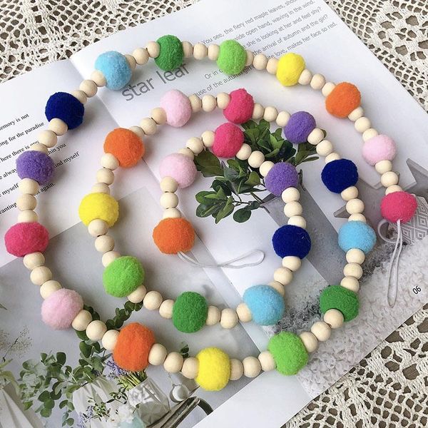 nursery decor rainbow pompom bead creative hemp string beads children home decor natural wooden beaded wall hanging ornaments
nursery decor rainbow pompom bead creative hemp string beads children home decor natural wooden beaded wall hanging ornaments