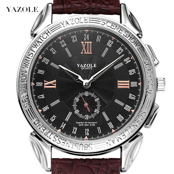 fashion watches 419 two and a half pin men's quartz large dial leisure belt, Slivery;brown
fashion watches 419 two and a half pin men's quartz large dial leisure belt, Slivery;brown