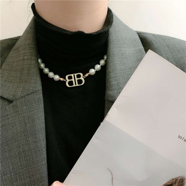 hbp ins style baroque fashion double letter b pearl short neckband choker bracelet, Silver
hbp ins style baroque fashion double letter b pearl short neckband choker bracelet, Silver