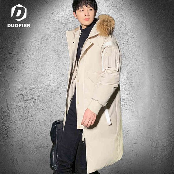 2021 winter new korean style long padded parka men's casual fur collar oversized down coat chic couple puffer jacket outerwear, Black
2021 winter new korean style long padded parka men's casual fur collar oversized down coat chic couple puffer jacket outerwear, Black