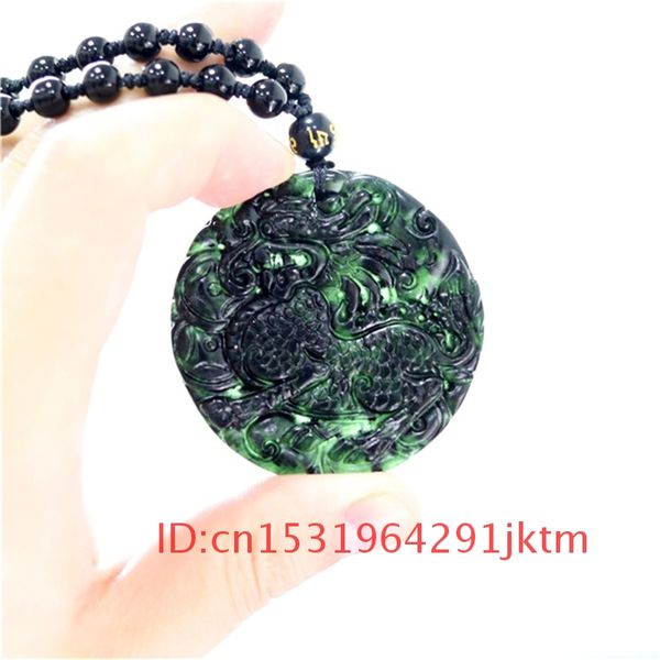 pendant carved green jewelry dragon amulet necklace men natural charm gifts kirin jade black for chinese accessories obsidian, Slivery;golden
pendant carved green jewelry dragon amulet necklace men natural charm gifts kirin jade black for chinese accessories obsidian, Slivery;golden