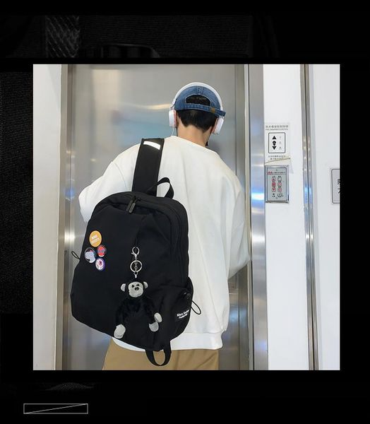 bb067 men's casual all-match travel backpack ins campus fashion tide brand large-capacity school bag
bb067 men's casual all-match travel backpack ins campus fashion tide brand large-capacity school bag