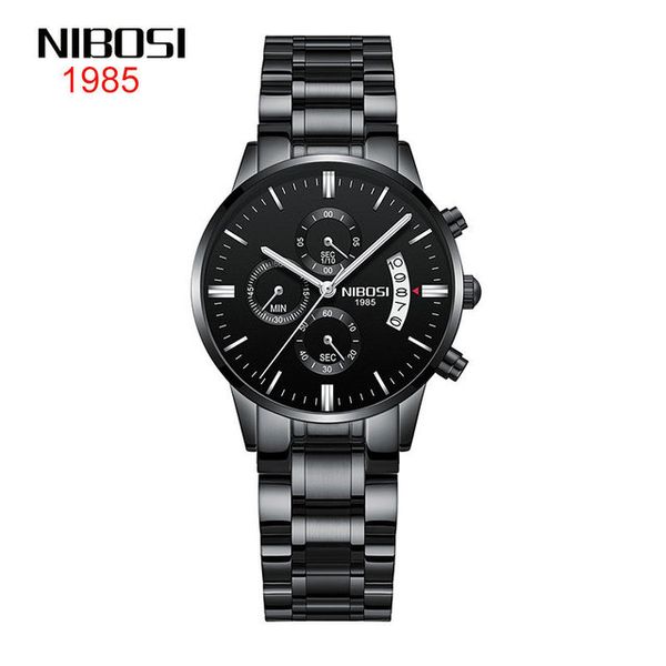 12 style nibosi women's watch 2020 foreign trade stainless steel double button fashion watch round quartz 36mm black shell black dail, Slivery;brown
12 style nibosi women's watch 2020 foreign trade stainless steel double button fashion watch round quartz 36mm black shell black dail, Slivery;brown