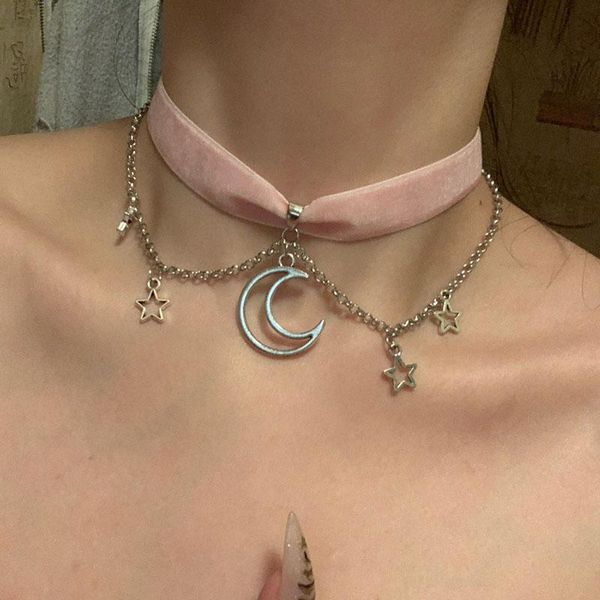 chokers velvet moon stars choker and chain kawaii pastel pink fashion delicacy women, Golden;silver
chokers velvet moon stars choker and chain kawaii pastel pink fashion delicacy women, Golden;silver