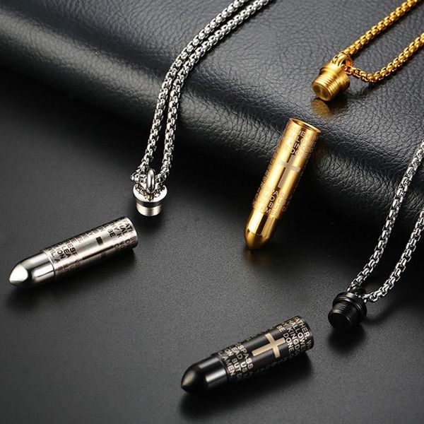 punk pendant necklaces for men cross & bible design box link chain 3 colors god bless you fashion unscrewed gift, Silver
punk pendant necklaces for men cross & bible design box link chain 3 colors god bless you fashion unscrewed gift, Silver