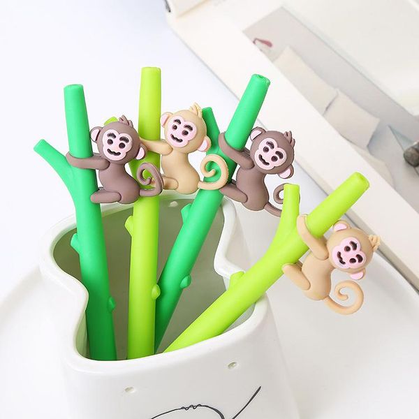 gel pens 4pcs kawaii cute monkey climbing tree pen 0.5mm black student school suppiles stationery office accessories sign
gel pens 4pcs kawaii cute monkey climbing tree pen 0.5mm black student school suppiles stationery office accessories sign