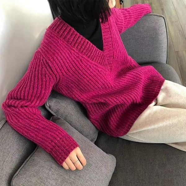 2021 spring and autumn new classic v-neck long-sleeved vertical striped knitted pullover casual versatile sweater d77f, White;black
2021 spring and autumn new classic v-neck long-sleeved vertical striped knitted pullover casual versatile sweater d77f, White;black
