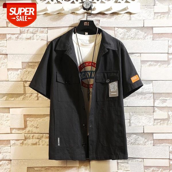 solid classic brand 2021 black summer men's beach shirt fashion short sleeve loose pocket casual plus oversize -4xl 5xl #qh4v, White;black
solid classic brand 2021 black summer men's beach shirt fashion short sleeve loose pocket casual plus oversize -4xl 5xl #qh4v, White;black