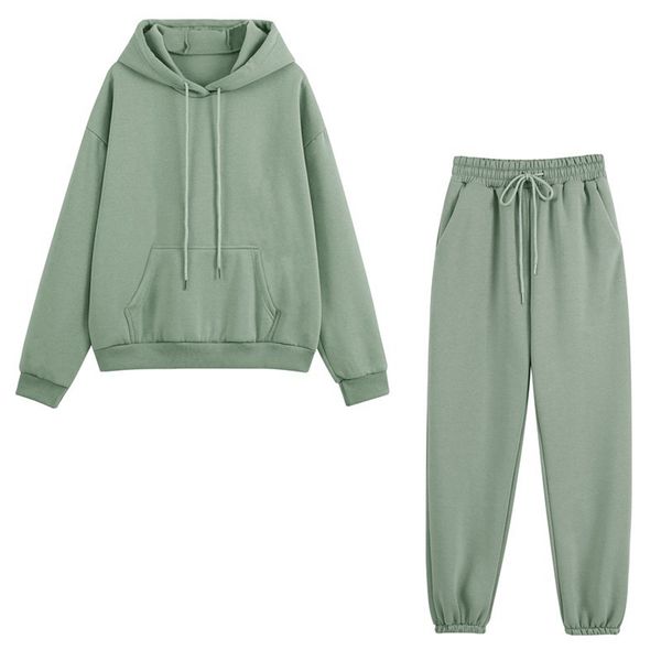 fleece tracksuits women two pieces set hooded oversized sweatshirt pants solid color hoodie suits autumn winter casual outfits, Gray
fleece tracksuits women two pieces set hooded oversized sweatshirt pants solid color hoodie suits autumn winter casual outfits, Gray