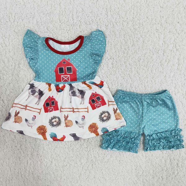 fashion baby girls clothing sets summer short sleeves farm print toddler baby girls designer clothes kids clothing outfits wholesale, White
fashion baby girls clothing sets summer short sleeves farm print toddler baby girls designer clothes kids clothing outfits wholesale, White