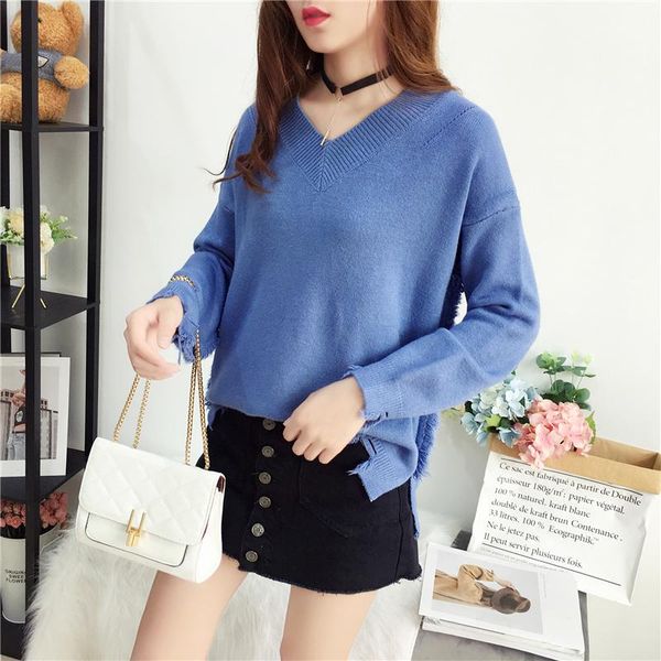 women's sweaters pull femme v-neck korea loose jumper 2021 soft women fall knitted sweater pullover sueter mujer winter long sleeve fas, White;black
women's sweaters pull femme v-neck korea loose jumper 2021 soft women fall knitted sweater pullover sueter mujer winter long sleeve fas, White;black