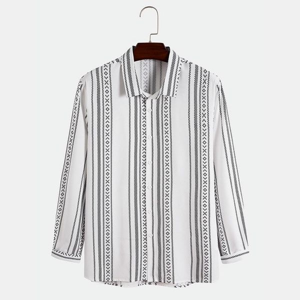 men's casual shirts men clothing 2021 spring and autumn men's fashion lapel long-sleeved striped, White;black
men's casual shirts men clothing 2021 spring and autumn men's fashion lapel long-sleeved striped, White;black